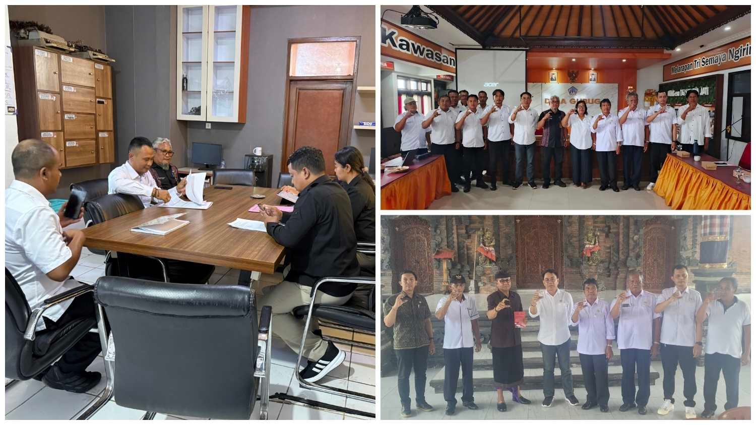 Tim Komisi Informasi Provinsi Bali verifikasi transparansi data publik Desa Gubug Tabanan dalam tinjauan MD Suteja