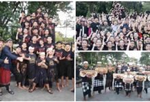 Gladi resik tim kesenian Peed Aya Duta Kota Denpasar untuk Pembukaan PKB 2026