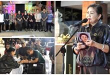 Putri Suastini Koster membacakan puisi Sumpah Kumbakarna di Buleleng