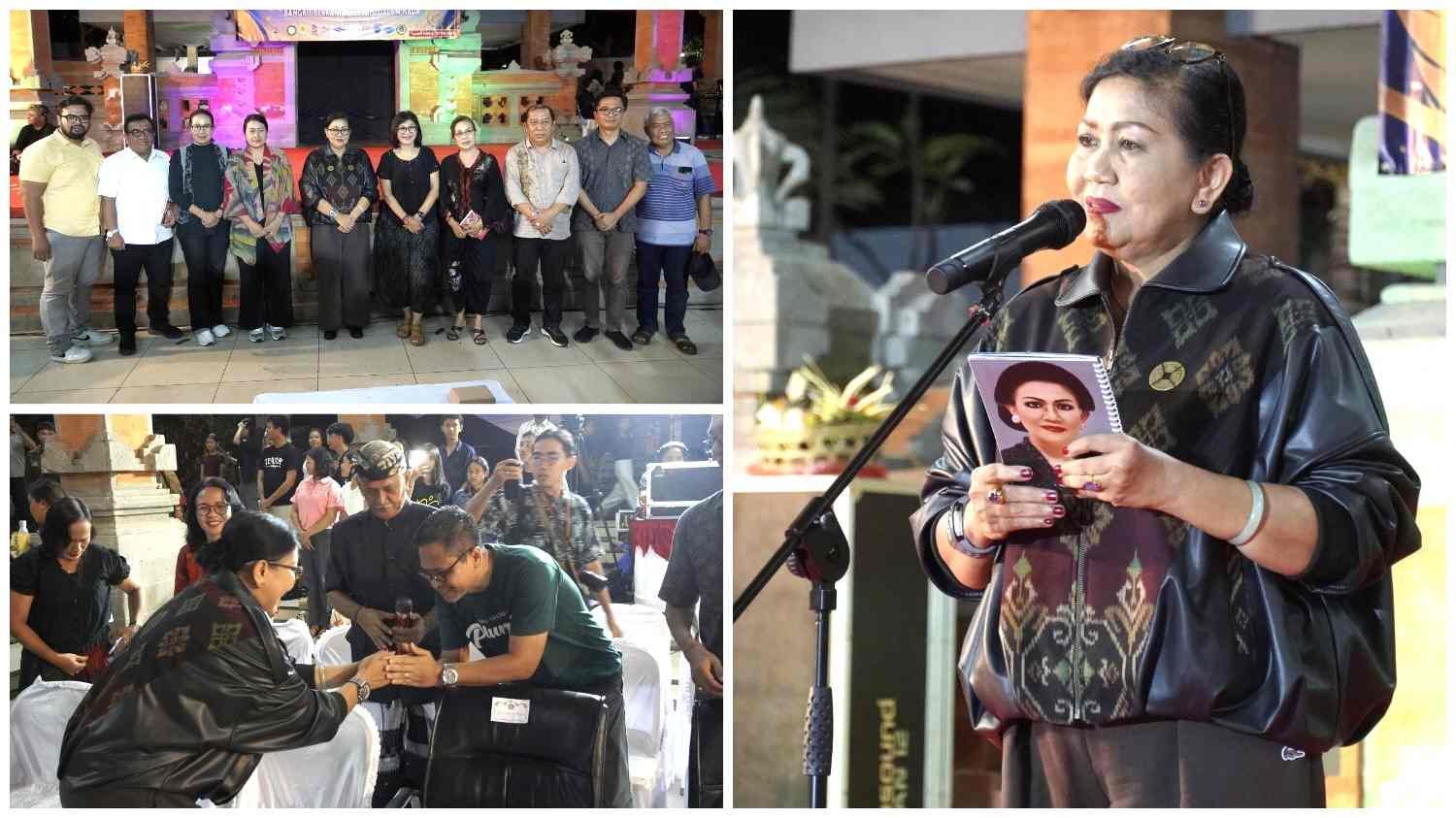 Putri Suastini Koster membacakan puisi Sumpah Kumbakarna di Buleleng