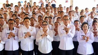 Ny. Rai Wahyuni Sanjaya dampingi aksi nyata Pembina Posyandu Bali guna perkuat kualitas hidup krama desa dalam pantauan jurnalis MD Suteja