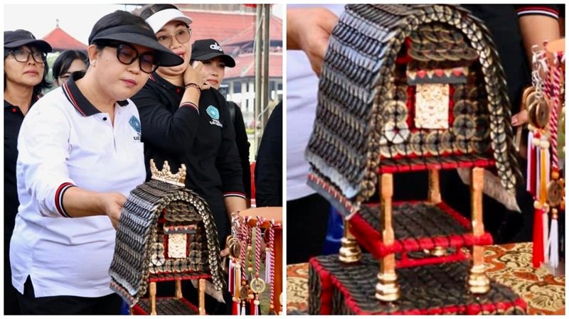 Ketua TP PKK Tabanan Bunda Rai Wahyuni Sanjaya dukung UMKM Bali lewat program berbagi dalam pantauan media MD Suteja