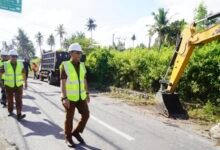 Bupati Klungkung, I Made Satria luncurkan proyek jalan Sampalan-Toyapakeh senilai Rp 50,6 miliar dalam pantauan media MD Suteja