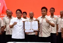 Pelantikan pengurus KONI Jembrana oleh Ketua KONI Bali Giri Prasta