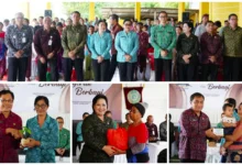 TP PKK Provinsi Bali dan Kabupaten Karangasem bersinergi menyalurkan bantuan pokok kepada lansia, ibu hamil, dan balita guna menekan angka stunting