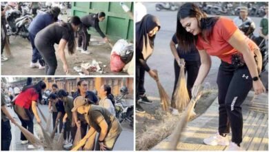 ASN Pemkab Jembrana menggelar aksi gotong royong kebersihan di Peken Ijo Gading