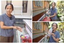 Ni Made Serly Liana Dewi warga Dauh Peken Tabanan praktikkan pilah sampah dari rumah