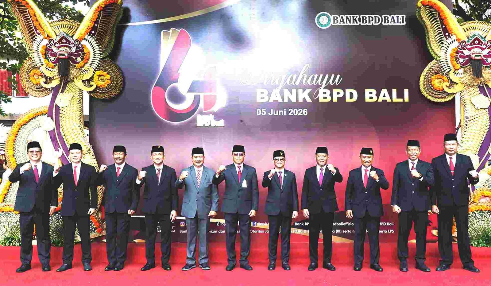 Direktur Utama Bank BPD Bali Nyoman Sudharma peringati HUT ke-64 dan canangkan kenaikan kelas bank menuju KBMI 2