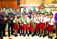 Bupati Badung Adi Arnawa meluncurkan Program Beasiswa Nak Badung dalam acara Badung Education Fair BEF 2026