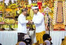 Bupati Badung I Wayan Adi Arnawa menghadiri Karya Nyawa Wedana Utama di Ungasan Kuta Selatan