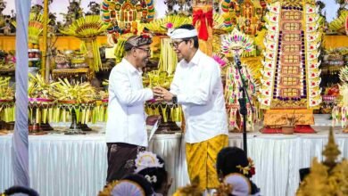 Bupati Badung I Wayan Adi Arnawa menghadiri Karya Nyawa Wedana Utama di Ungasan Kuta Selatan