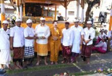 Wabup Badung Bagus Alit Sucipta menghadiri Karya Rsi Gana di Pura Desa Sibanggede Bali