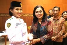 Ketua TP PKK Badung Rasniathi Adi Arnawa menghadiri Malam Purna Paskibraka di Hotel Made Bali