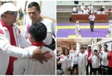Kadisdik Tabanan Ngurah Darma Utama pantau atlet karate dan judo di PORJAR Bali 2026