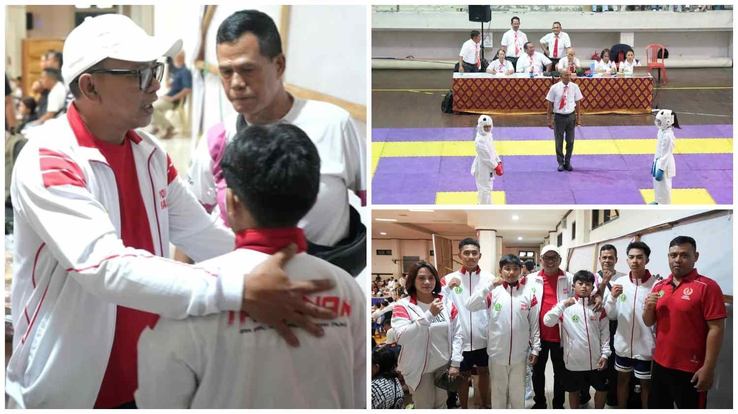Kadisdik Tabanan Ngurah Darma Utama pantau atlet karate dan judo di PORJAR Bali 2026