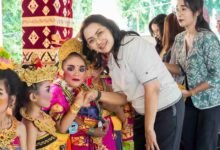 Bunda PAUD Badung Rasniathi Adi Arnawa hadiri pelepasan siswa TK Shanti Kumara III Sempidi