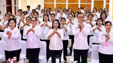 Ketua Tim Pembina Posyandu Tabanan Rai Wahyuni Sanjaya hadiri Pembukaan Bina Posyandu VI di Denpasar Bali