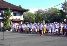 Bupati Klungkung I Made Satria pimpin Apel Peringatan Harganas ke-33 Tahun 2026