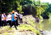 Bupati Klungkung I Made Satria tinjau normalisasi Sungai Candigara