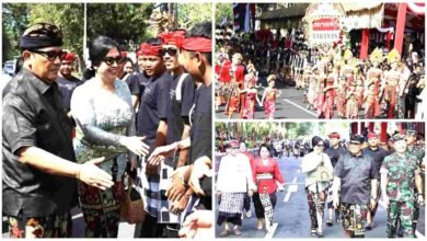 Bupati Tabanan Komang Gede Sanjaya mendampingi Kontingen Tabanan dalam Peed Aya PKB XLVIII 2026 di Denpasar