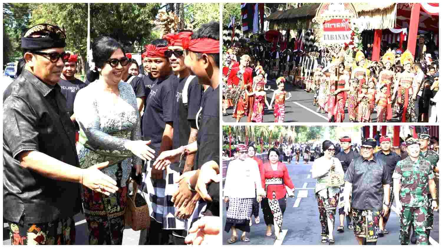 Bupati Tabanan Komang Gede Sanjaya mendampingi Kontingen Tabanan dalam Peed Aya PKB XLVIII 2026 di Denpasar