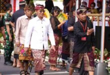Bupati Klungkung I Made Satria menghadiri pembukaan Peed Aya PKB XLVIII 2026 di Monumen Bajra Sandhi Denpasar