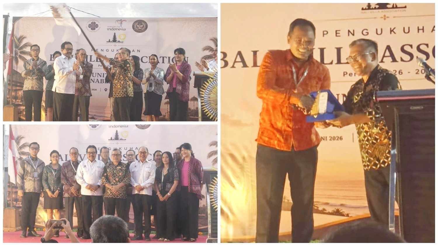 Pengukuhan Pengurus Bali Villa Association BVA DPD Bali periode 2026-2031 oleh Cok Ace