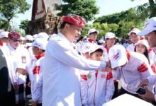 Wakil Bupati Tabanan I Made Dirga melepas Kontingen Porjar Tabanan 2026
