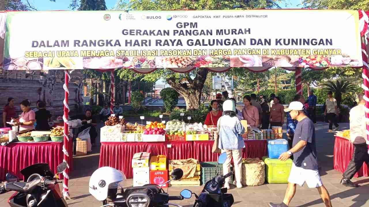 DKPKP Gianyar gelar Gerakan Pangan Murah untuk stabilitas harga menjelang Galungan