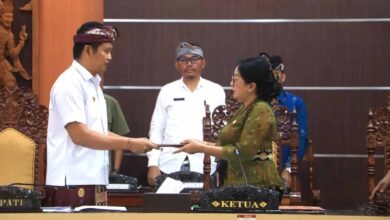 Bupati Jembrana I Made Kembang Hartawan sampaikan Ranperda Pertanggungjawaban APBD 2025