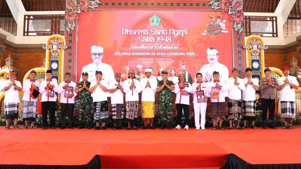 Pemerintah Kabupaten Tabanan gelar Dharma Santi Nyepi 1948 di Gedung Kesenian I Ketut Marya
