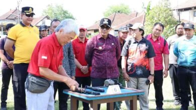 Bupati Sanjaya apresiasi lomba menembak Kapolres Tabanan Cup dalam rangka Hari Bhayangkara ke-80