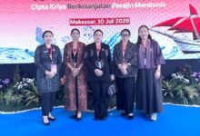 Ketua Dekranasda Denpasar Ny. Sagung Antari Jaya Negara hadiri HUT Ke-46 Dekranas di Makassar