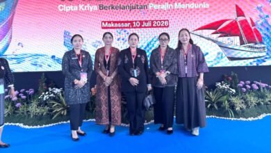 Ketua Dekranasda Denpasar Ny. Sagung Antari Jaya Negara hadiri HUT Ke-46 Dekranas di Makassar