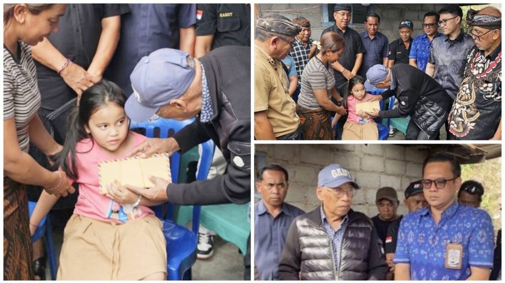 Anggota DPR RI Wayan Sudirta salurkan sumbangan pendidikan untuk anak korban pengeroyokan di Bali