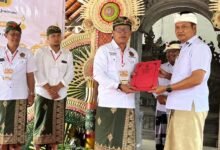 Pengukuhan Bendesa Adat Dauhwaru