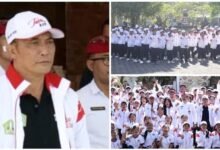 Ketua DPRD Tabanan Nyoman Arnawa ikut melepas kontingen Porjar Tabanan 2026 untuk raih prestasi terbaik