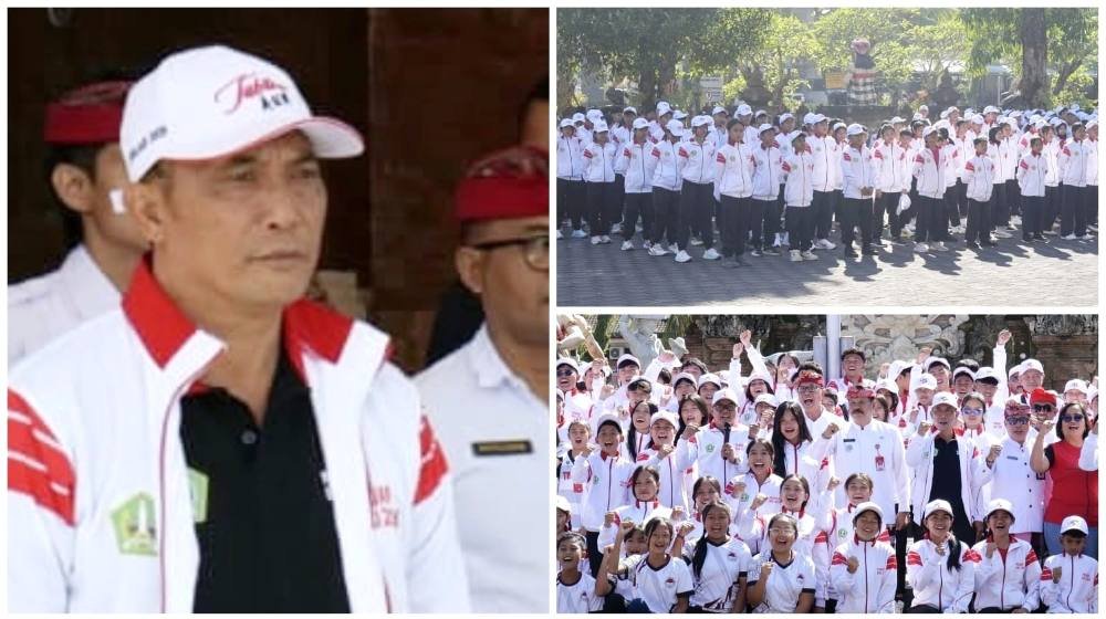 Ketua DPRD Tabanan Nyoman Arnawa ikut melepas kontingen Porjar Tabanan 2026 untuk raih prestasi terbaik
