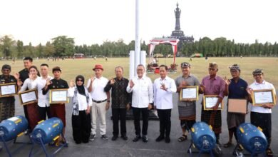 Apel Siaga Pilah Sampah Bali dipimpin Wamenko Pangan dan Gubernur Wayan Koster di Denpasar