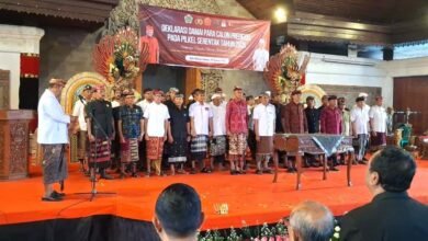 Deklarasi Damai Calon Perbekel Gianyar wujudkan Pilkel aman dan demokratis