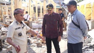 Peninjauan langsung relokasi pedagang serta kesiapan Tempat Penampungan Sementara (TPS) Pasar Mentigi