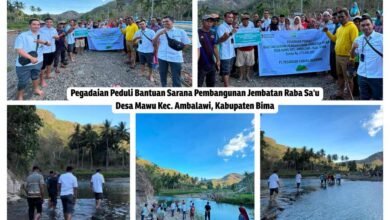 PT Pegadaian salurkan bantuan pembangunan jembatan Raba Sau Desa Mawu Bima