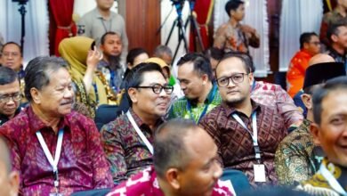 Wabup Bagus Alit Sucipta saat menghadiri Rakor Penguatan Integritas dan Pencegahan Korupsi di Gedung Negara Grahadi, Kota Surabaya