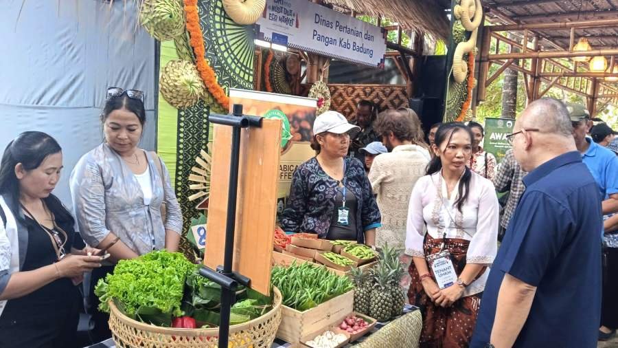 Foto: Suasana penyelenggaraan BRI Nusa Dua Eco Market 2026 di Peninsula Island, The Nusa Dua, Bali