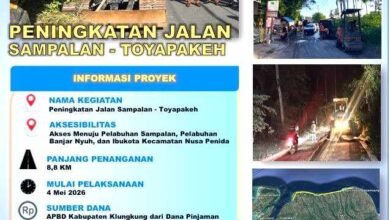 Peningkatan Jalan Sampalan-Toyapakeh