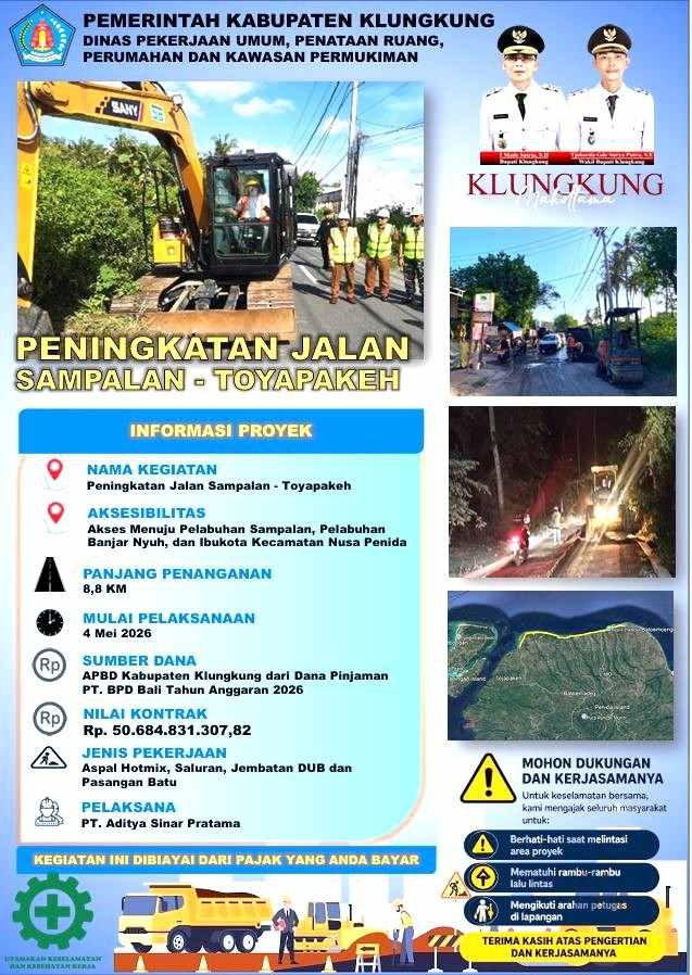 Peningkatan Jalan Sampalan-Toyapakeh
