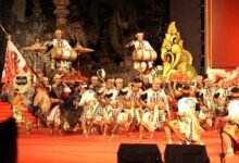 ementasan Balaganjur Remaja Duta Kabupaten Badung dengan garapan Baradwara di Art Centre Denpasar