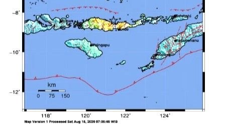 foto pencitraan lokasi gempa