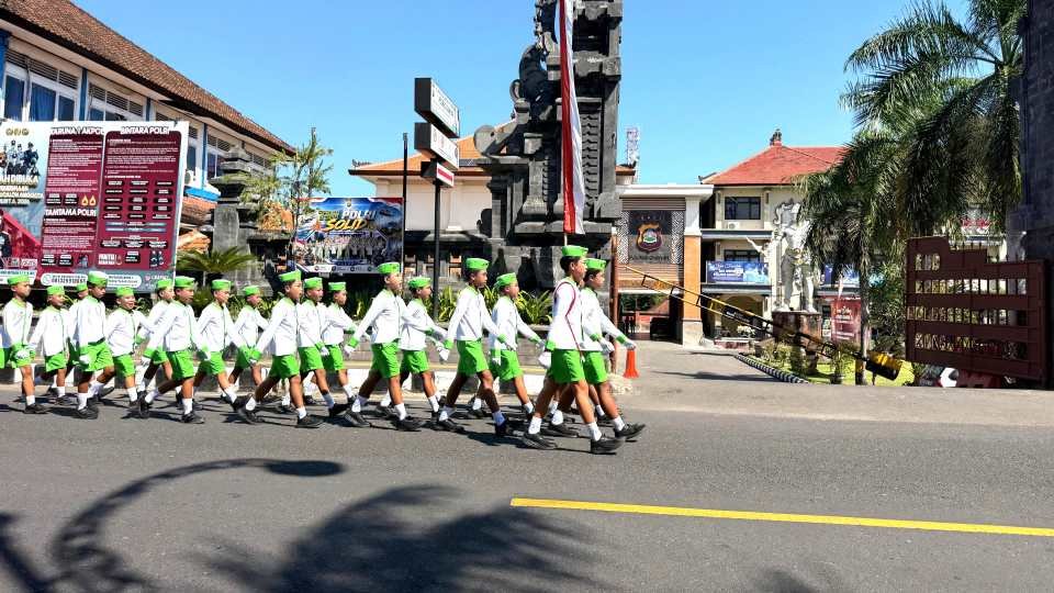 Gerak Jalan HUT ke-81 RI di Gianyar