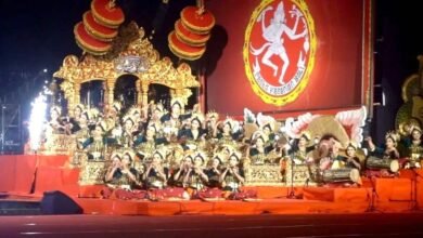 Parade Gong Kebyar Wanita Duta kabupaten Badung